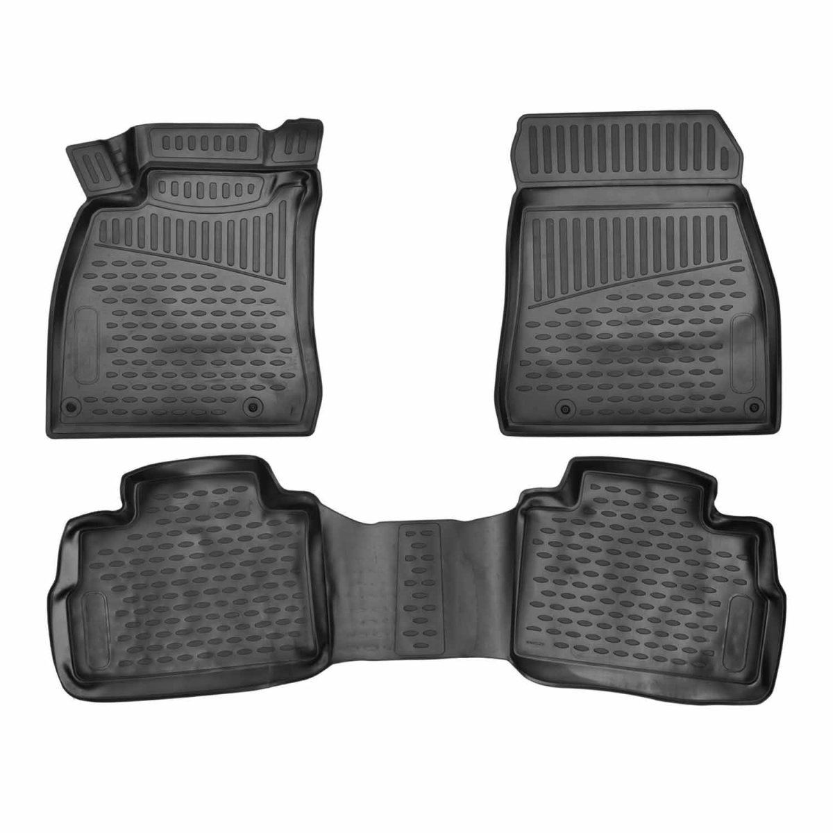 Nissan Sentra Floor Mats - Omac - Rubber TPE 3 Pcs - Black - '20-'25